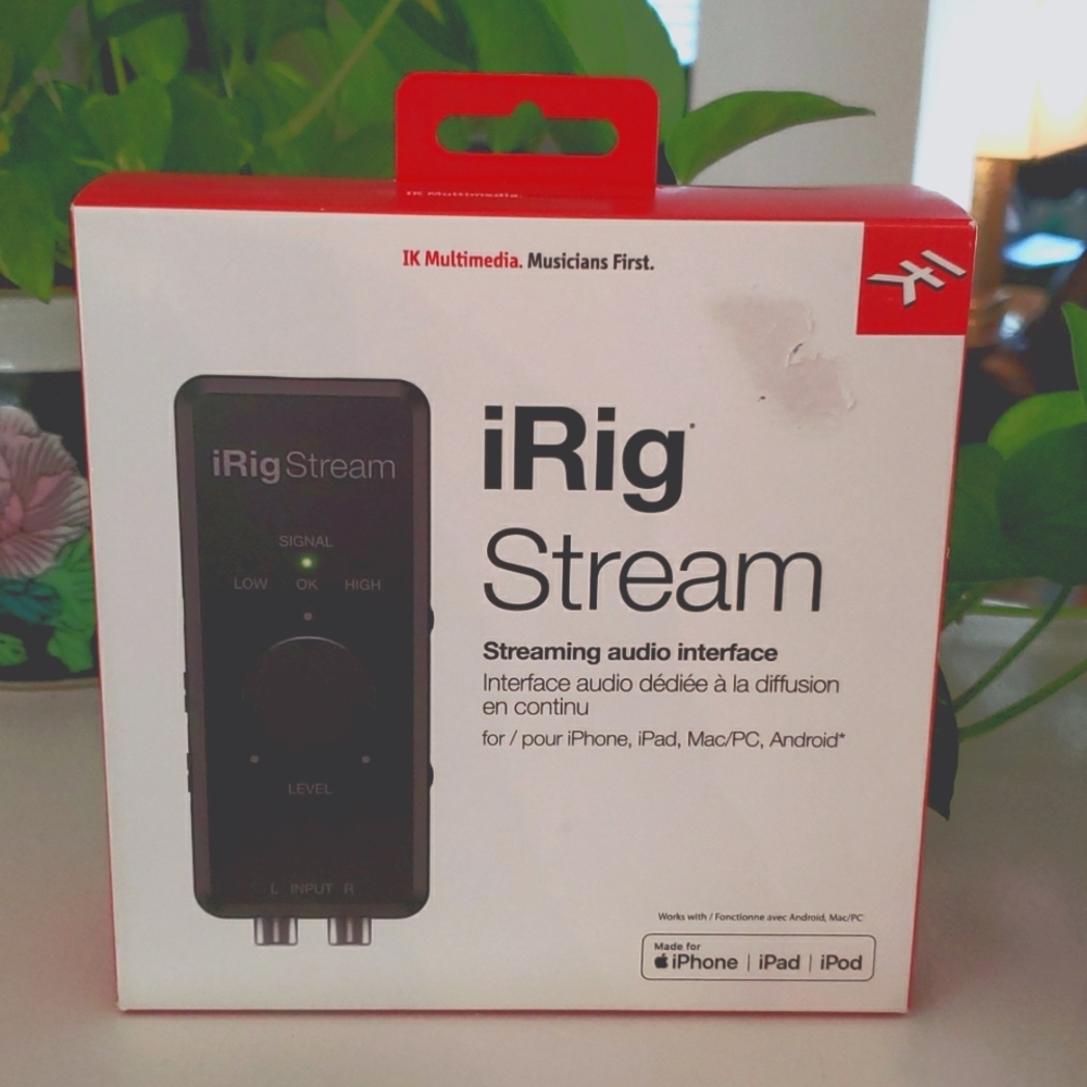 New sealed box, iRig Stream streaming audio interface